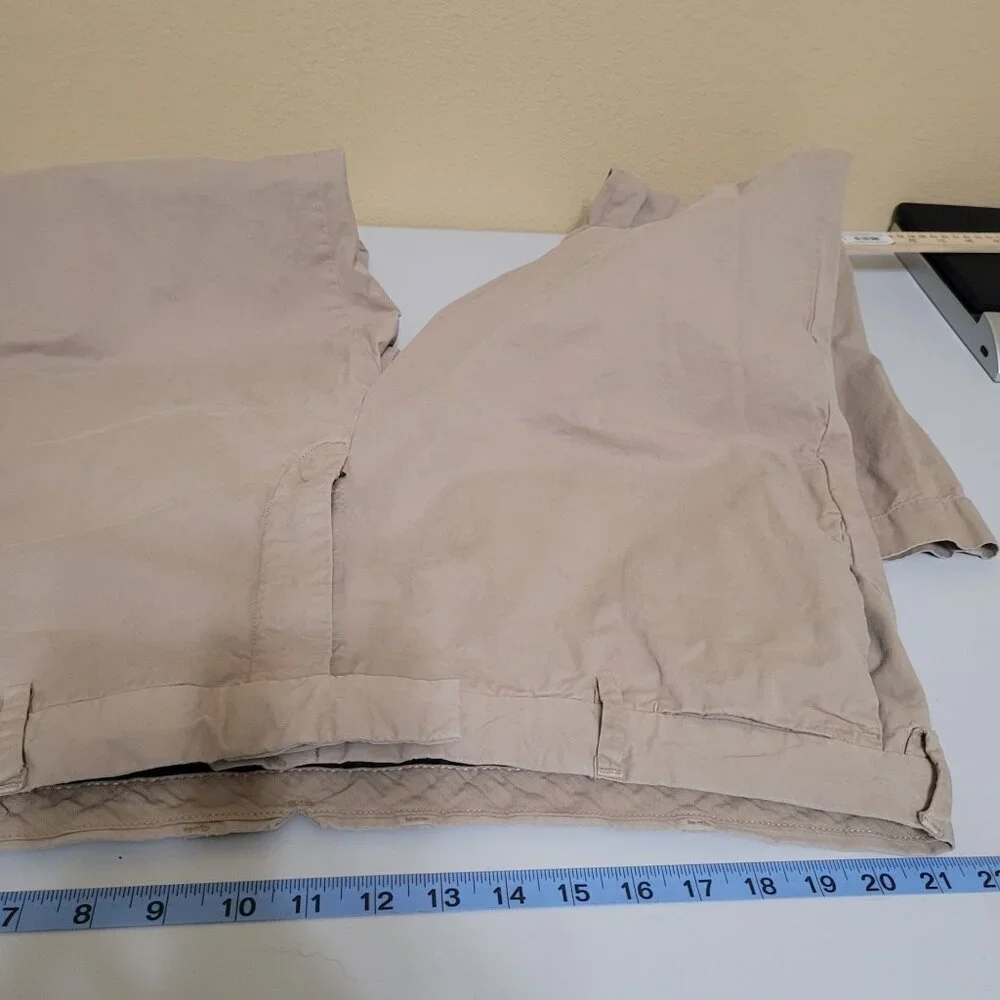Polo By Ralph Lauren Mens Beige‎ Straight Fit Chinos Pants SZ 42/32 Cotton Blend